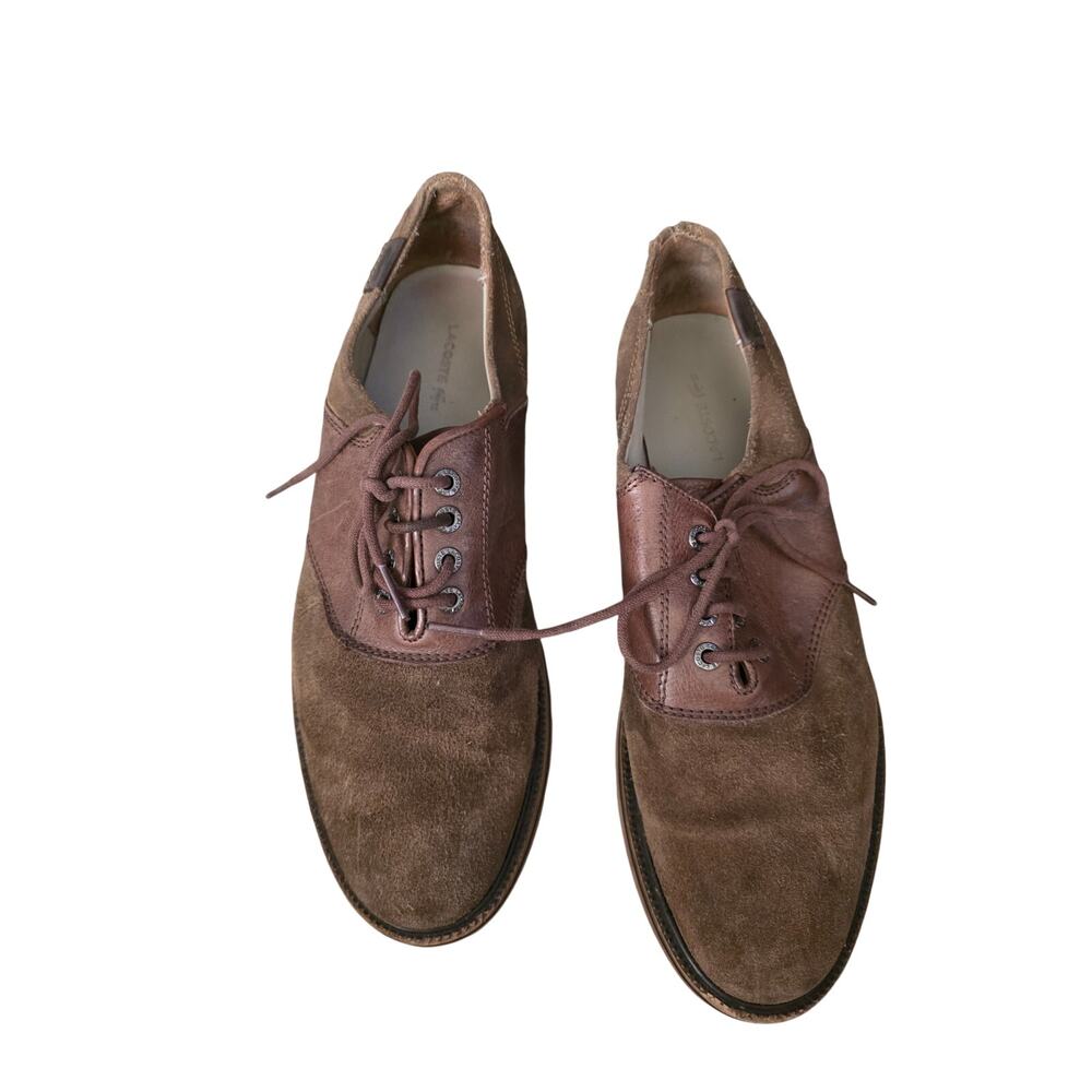 Vintage‎ Lacoste brown suede and leather oxfords size 9